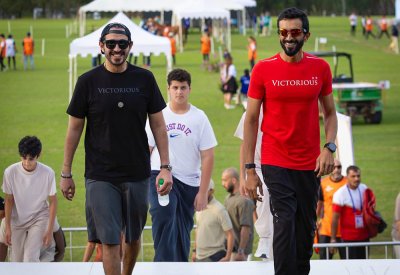 سمو الشيخ ناصر بن حمد يشهد الفحص البيطري لبطولة آسيا للفروسية في تايلاند