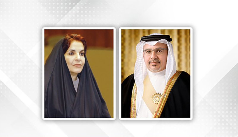 سمو ولي العهد رئيس الوزراء يتبادل التهاني مع سمو الأميرة سبيكة بمناسبة يوم المرأة البحرينية