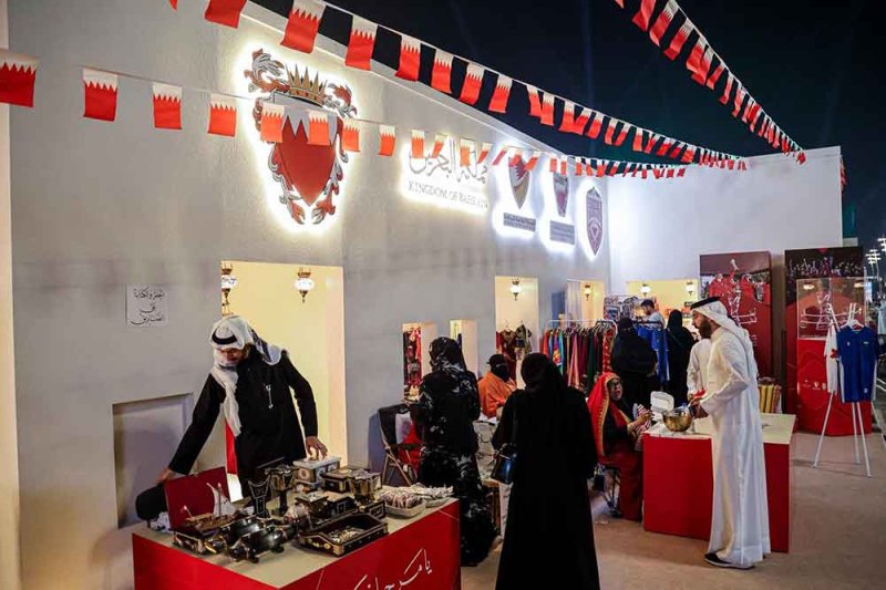 افتتاح جناح مملكة البحرين بـ "درب لوسيل" ضمن فعاليات كأس العرب بقطر
