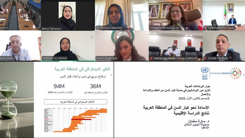 الدلال والكوهجي تشاركان في حوار البرلمانات العربية لتعزيز دور البرلمانيين في حماية كبار السن من العنف والإساءة والإهمال