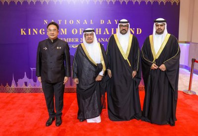 بالصور: سمو الشيخ علي بن خليفة آل خليفة يحضر حفل الاستقبال بمناسبة ذكرى اليوم الوطني لمملكة تايلند