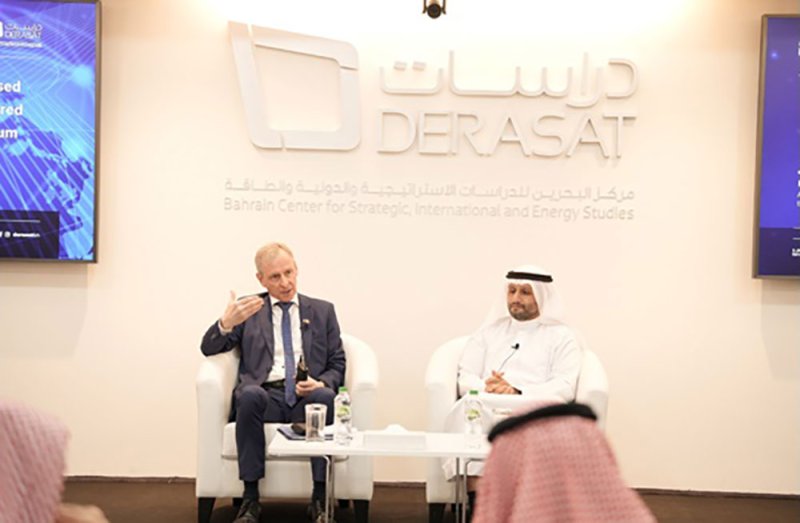 السفير البلجيكي يحاضر في مركز "دراسات" حول تعزيز النظام الدولي القائم على القواعد