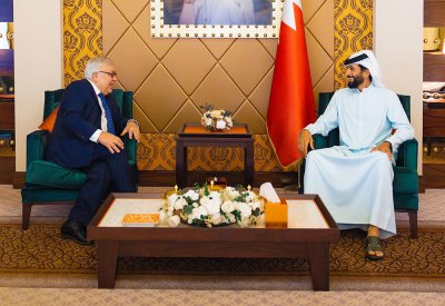سمو الشيخ ناصر بن حمد آل خليفة يستقبل نائب وزير الخارجية الروسي ويؤكد عمق التعاون بين البلدين