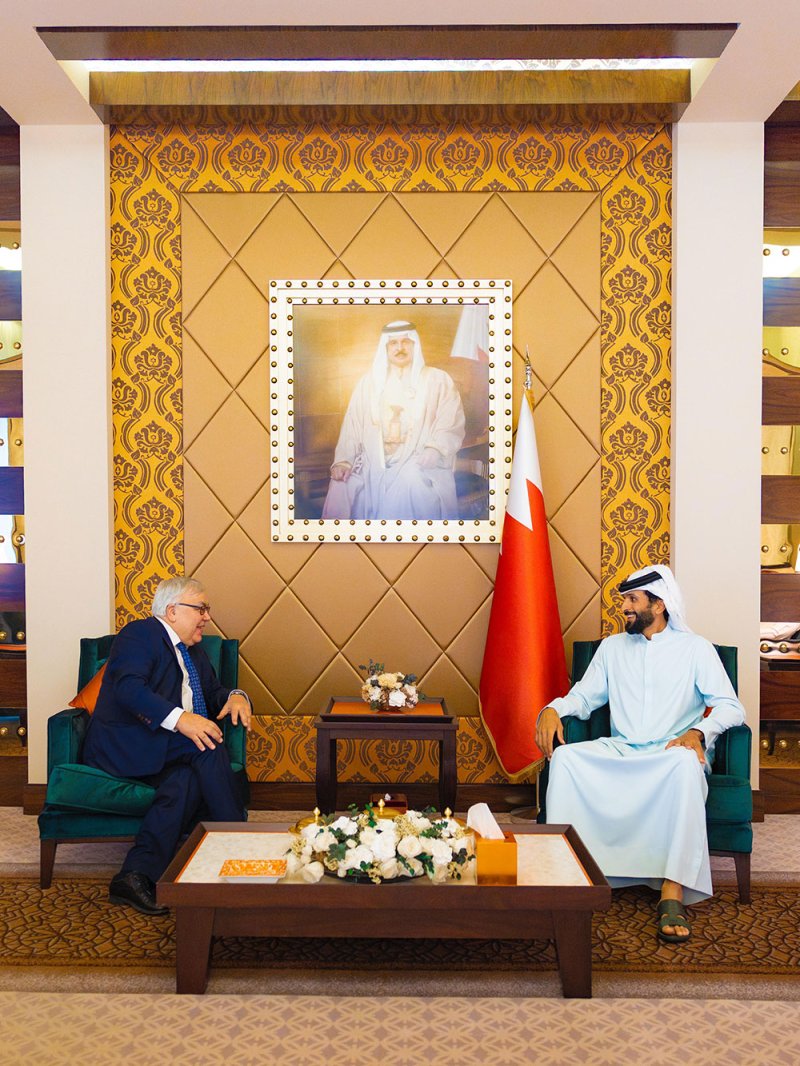 سمو الشيخ ناصر بن حمد آل خليفة يستقبل نائب وزير الخارجية الروسي ويؤكد عمق التعاون بين البلدين