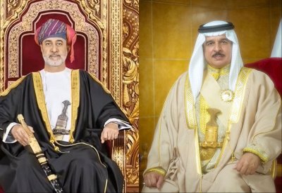 جلالة الملك المعظم يتلقى برقية شكر جوابية من سلطان عمان