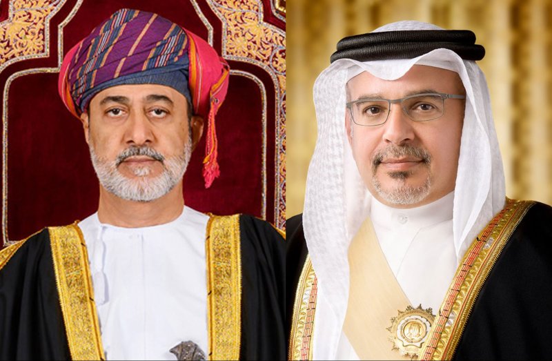 سمو ولي العهد رئيس مجلس الوزراء يتلقى برقية شكر جوابية من سلطان عمان