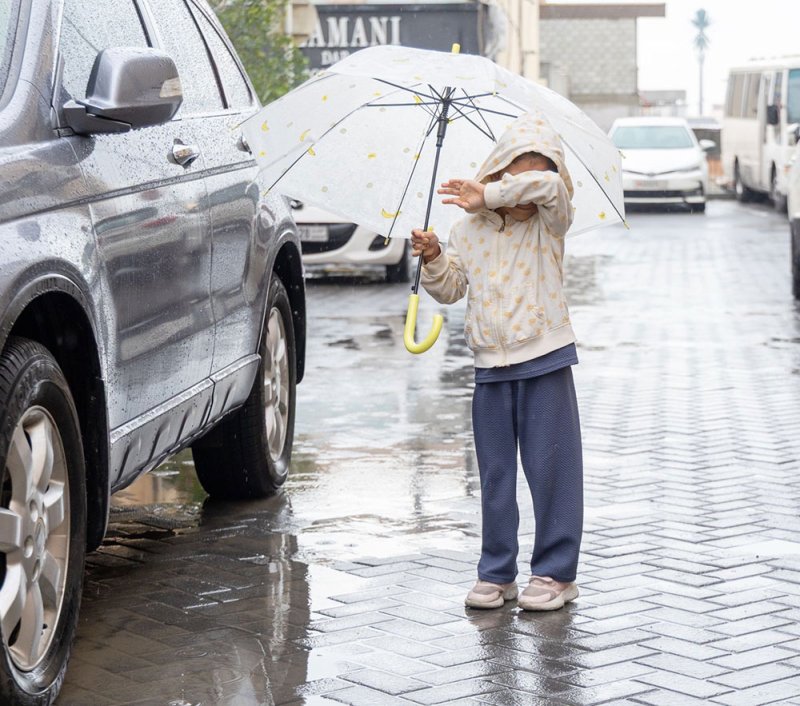 أمطار الخير على مملكة البحرين