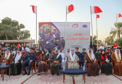 "الداخلية" تنظم طابور شرطة البحرين في المحافظة الشمالية احتفاءاً بالأعياد الوطنية