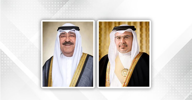 سمو ولي العهد رئيس الوزراء يهنئ أمير دولة الكويت بذكرى توليه مقاليد الحكم