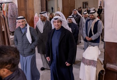 وزير الإعلام والثقافة بدولة الكويت الشقيقة يزور القرية التراثية