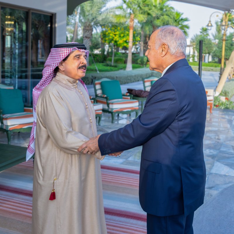 الملك المعظم يستقبل الأمين العام لجامعة الدول العربية