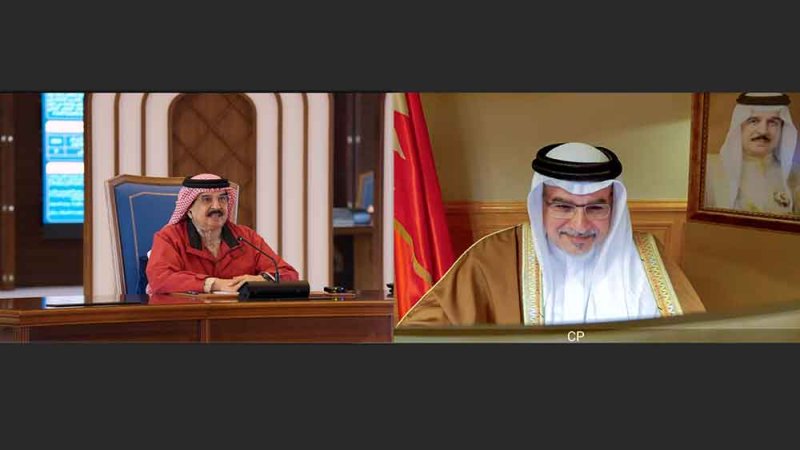 جلالة الملك المعظم القائد الأعلى للقوات المسلحة يشهد ختام التمرين الوطني الافتراضي "عزم الوطن 1" في مقر الأمانة العامة لمجلس الدفاع الأعلى