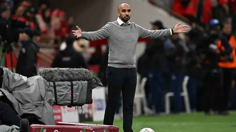 الركراكي: أتفهم عدم رضا جماهير المغرب بعد التعادل مع مالي