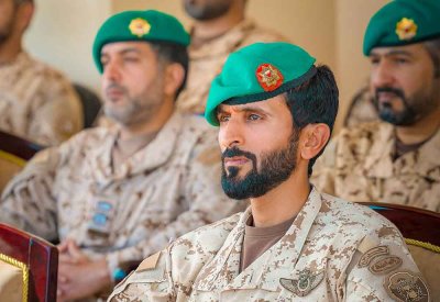سمو الشيخ ناصر بن حمد آل خليفة يحضر طابور القائد للحرس الملكي
