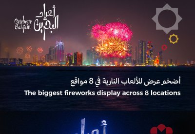 اختتام موسم أعياد البحرين 2025 بأضخم عرض درون في تاريخ مملكة البحرين وألعاب نارية في 8 مواقع