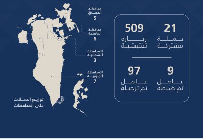 هيئة تنظيم سوق العمل: 530 حملة وزيارة تفتيشية.. وترحيل 97 مخالفًا خلال أسبوع
