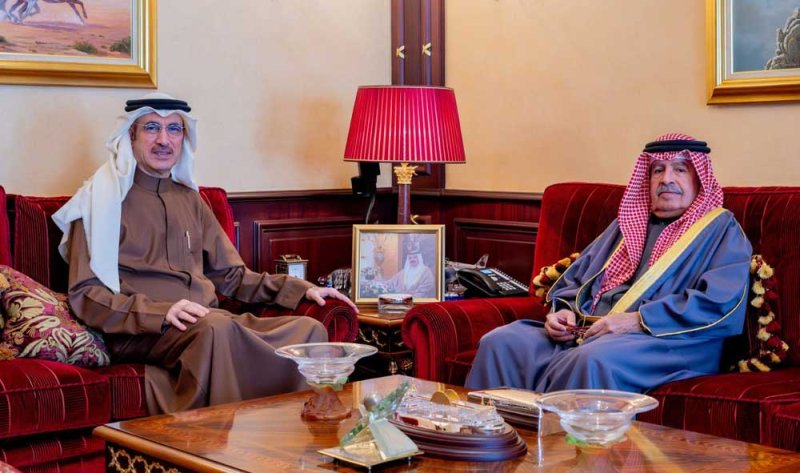 سمو الشيخ علي بن خليفة يستقبل سفير مملكة البحرين لدى تايلند