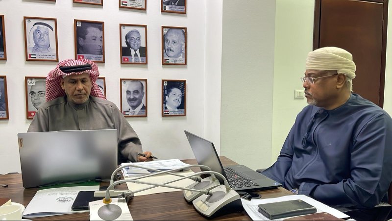 النائب أحمد قراطة يبحث مع ممثلي ليبيا وموريتانيا واليمن سبل دعم الموارد المالية للاتحاد البرلماني العربي