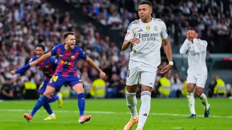 مدرب برشلونة يسخر من سؤال مبابي: تذكروا هزائم ريال مدريد أمامنا بمشاركته