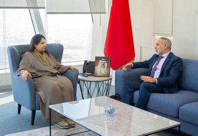 المدير العام لمعهد الإدارة العامة تستقبل رئيس الشؤون الخارجية بجامعة جورجتاون