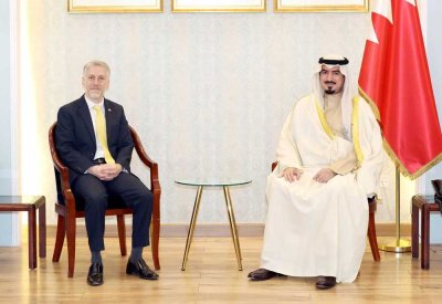 محافظ العاصمة يستقبل سفير المملكة المتحدة لدى مملكة البحرين