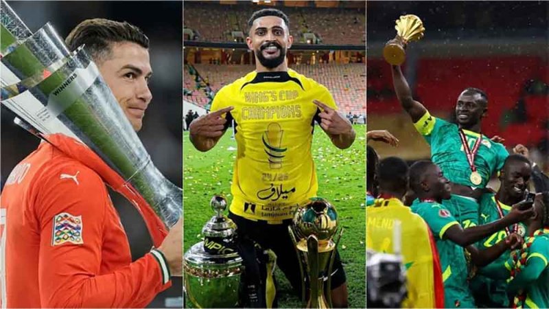 لاعبو النصر يحتفلون بالذهب بعيداً عن الفريق