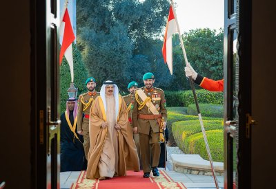 جلالة الملك المعظم يستقبل وزير الداخلية والبلديات بالجمهورية اللبنانية