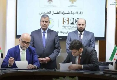 سوريا تتفق مع الأردن على استيراد 4 ملايين متر مكعب من الغاز الطبيعي يومياً