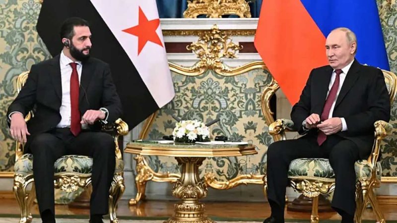 بوتين للشرع: نهنئكم على جهودكم للحفاظ على وحدة سوريا