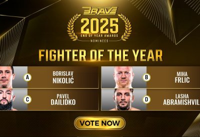 BRAVE CF  تكشف عن  المرشحين لجائزة مقاتل العام 2025