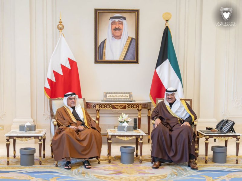 سمو ولي العهد رئيس الوزراء يؤكد على المستوى المتقدم الذي وصلت إليه العلاقات الأخوية التي تجمع البحرين والكويت