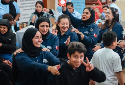 تحت شعار "فرحتهم غايتنا".. موظفات البا يزرعن البسمة في معهد الأمل