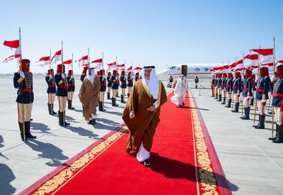 سمو ولي العهد رئيس الوزراء يعود إلى أرض الوطن قادمًا من دولة قطر بعد زيارةٍ أخوية