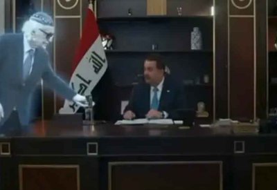 شاعر كبير يقدم الشاي للسوداني.. فيديو يثير عاصفة في العراق