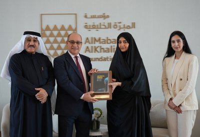 سمو الشيخة زين بنت خالد آل خليفة تستقبل البروفيسور عبدالله الحواج والأستاذ الدكتور منصور العالي وتطّلع على إبداعات منتسبي مؤسسة المبرّة الخليفية