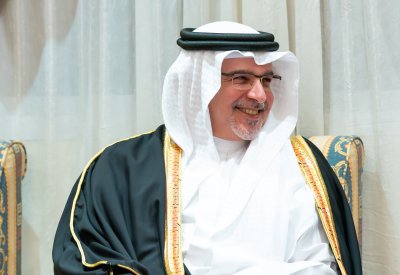 نائب جلالة الملك ولي العهد يزور مجلس فيصل حسن جواد