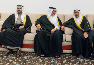 نائب جلالة الملك ولي العهد يزور مجلس السيد عبدالله بن حمد النعيمي
