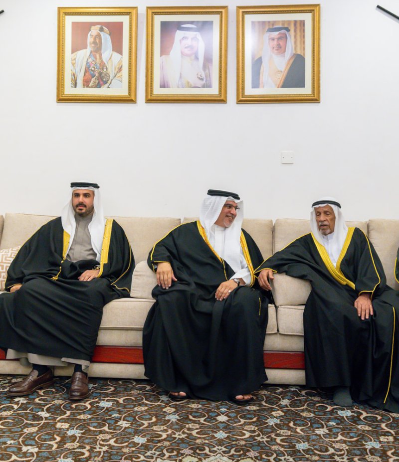 نائب جلالة الملك ولي العهد يزور مجلس السيد عبدالله بن حمد النعيمي