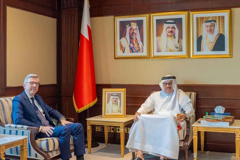 وزير الخارجية يتبادل وجهات النظر مع السفير الفرنسي