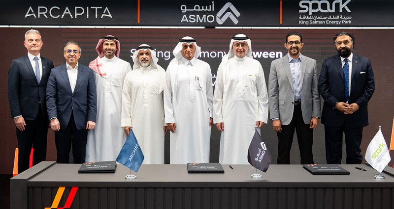 تعاون بين "أسمو" و"آركابيتا" لتطوير منشأة لوجستية متكاملة بمساحة 1.4 مليون متر مربع في مدينة الملك سلمان للطاقة