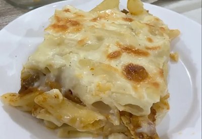 معكرونة بشاميل بالدجاج