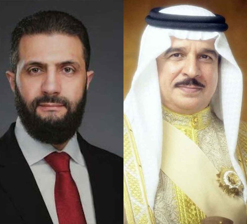 جلالة الملك المعظم يتلقى اتصالًا هاتفيًا من فخامة رئيس الجمهورية العربية السورية