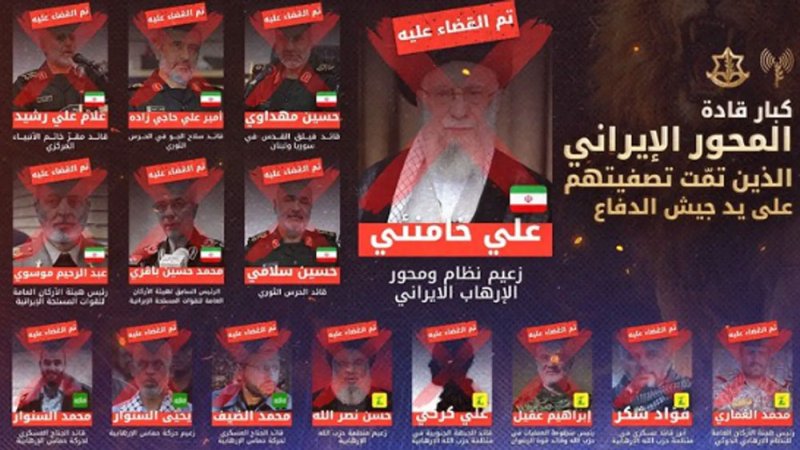 إسرائيل: بمقتل خامنئي صفينا الحساب مع قادة "محورِ الإرهاب"