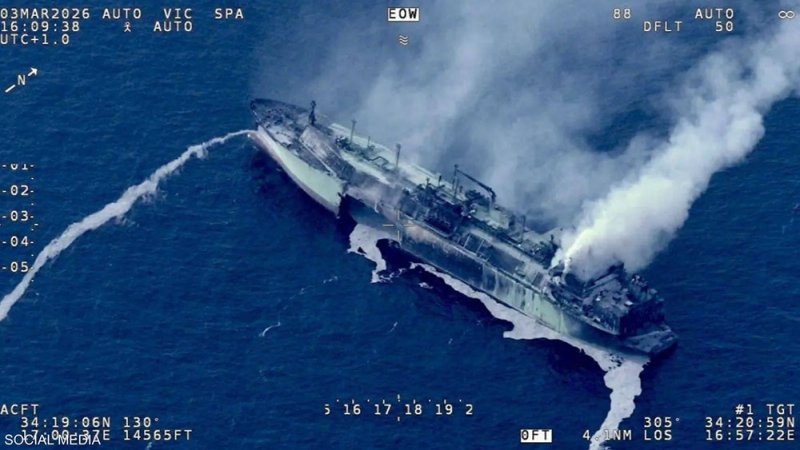 مصر تنفي صلتها بناقلة غاز روسية غرقت في البحر المتوسط