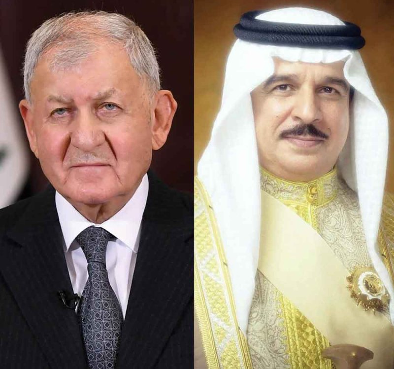جلالة الملك المعظم يتلقى اتصالًا هاتفيًا من رئيس جمهورية العراق