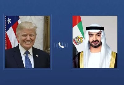 الرئيس الإماراتي وترامب يبحثان تطورات الاعتداءات الإيرانية