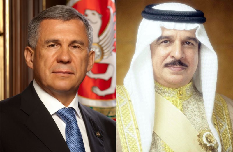جلالة الملك المعظم يتلقى اتصالًا هاتفيًا من رئيس جمهورية تتارستان الروسية