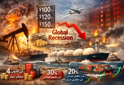 الخسائر الاقتصادية للحرب الإقليمية الجارية قد تتجاوز 4 تريليونات دولار
