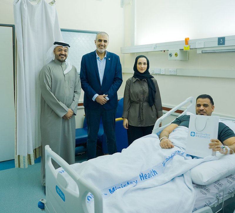 سوليدرتي البحرين تزور مجمع السلمانية الطبي للاطمئنان على المصابين جرّاء الأحداث الأخيرة