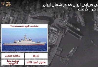 الجيش الإسرائيلي ينشر فيديو غارات بحر قزوين
